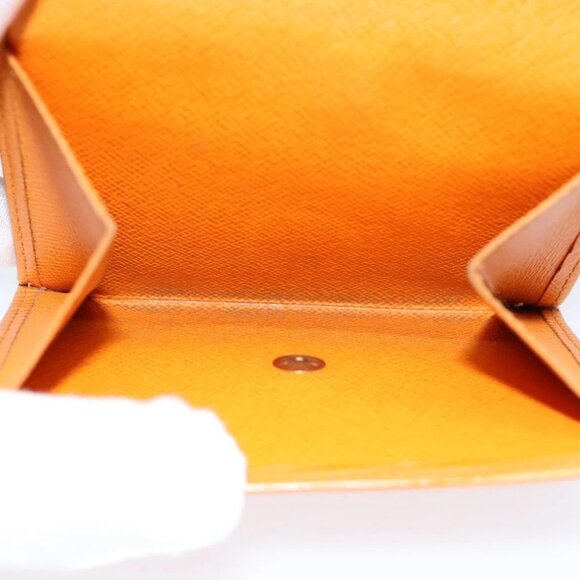 LOUIS VUITTON Epi Portefeuille Elise Wallet Orange Mandarin M6348H LV Auth 82176 - Picture 13 of 15